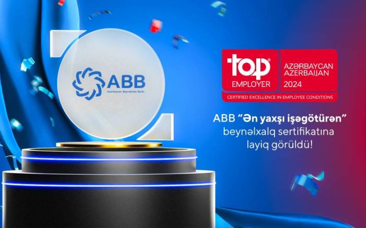 ABB “Ən yaxşı işəgötürən” beynəlxalq sertifikatına layiq görüldü!